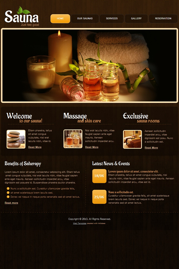 Healthcare website template preview